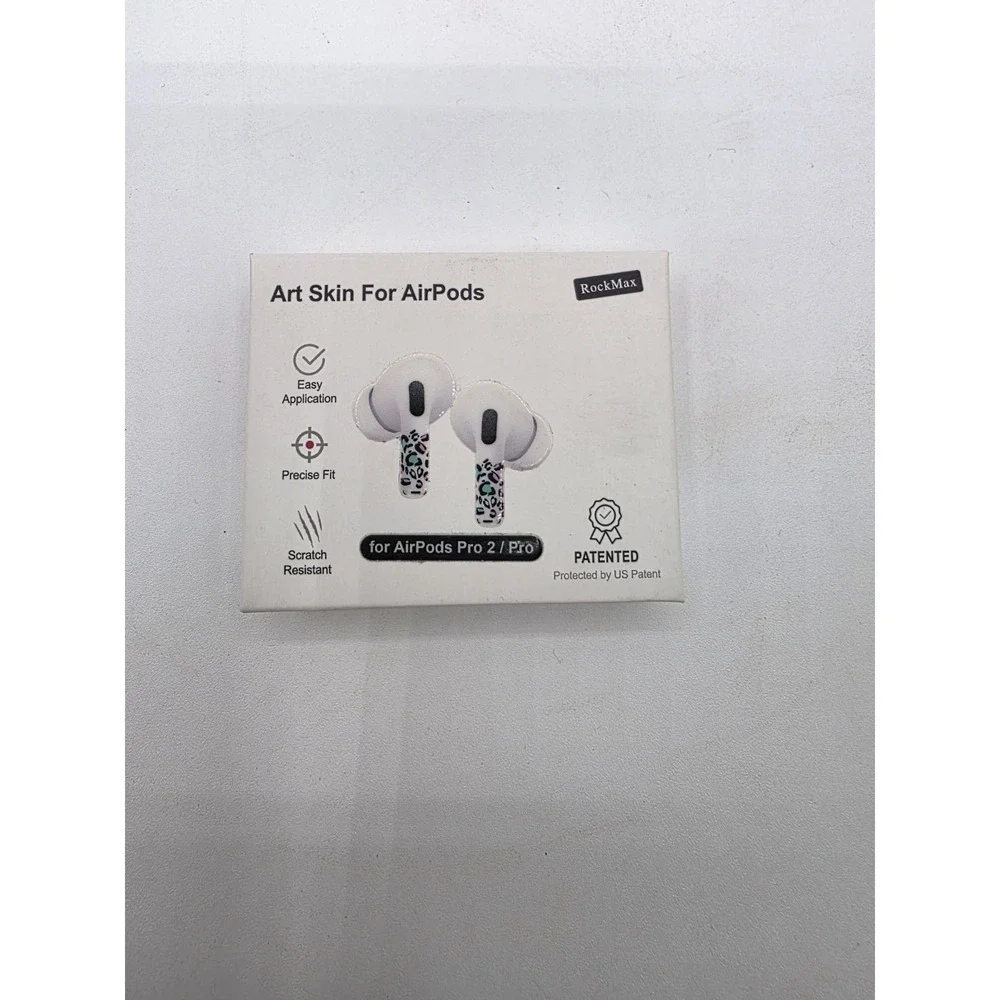 Airpod Pro 2/Pro - Colorful Cheetah Print Art Skins - New In Box